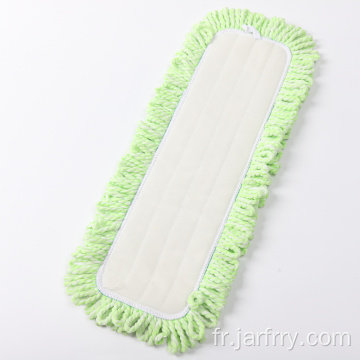 Tampon de vadrouille en microfibre vert